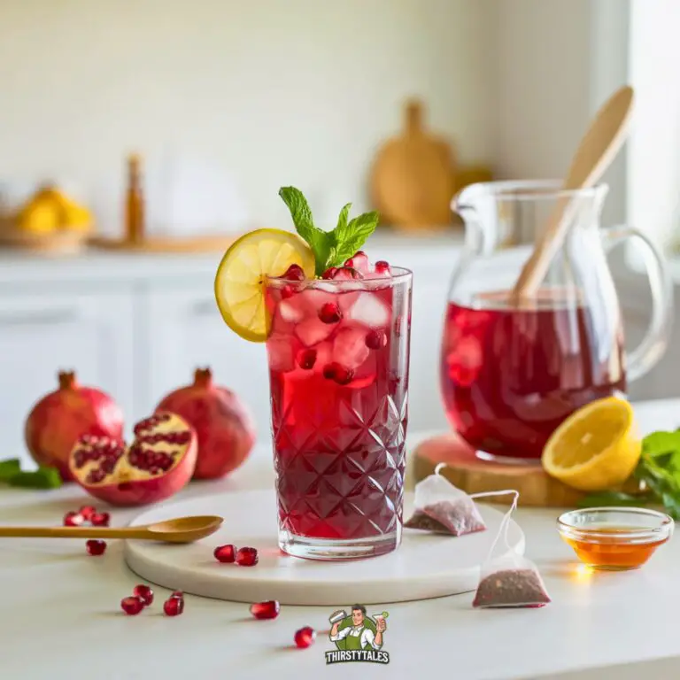 Pomegranate Iced Tea Mocktail Recipe