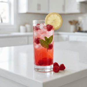 Raspberry Mint Lemonade Mocktail Recipe