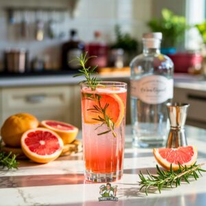 Rosemary Grapefruit Gin Fizz Cockatil Recipe