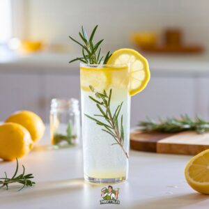 Rosemary Lemon Refresher Mocktail Recipe