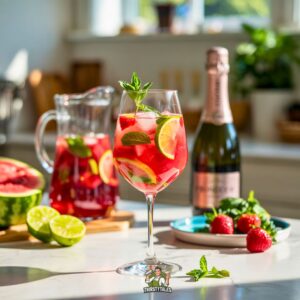 Sparkling Watermelon Sangria Cockatil Recipe
