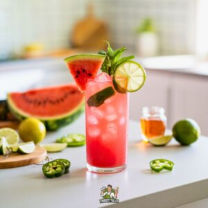 Spicy Watermelon Splash Mocktail Recipe