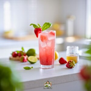 Strawberry Basil Mocktail Recipe