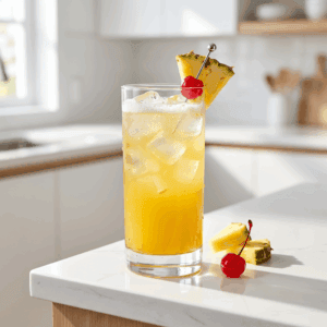 Tropical Pineapple Collins Mocktail Recipe
