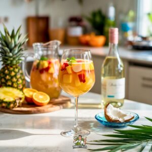 Tropical Sangria with Coconut Cockatil Recipe