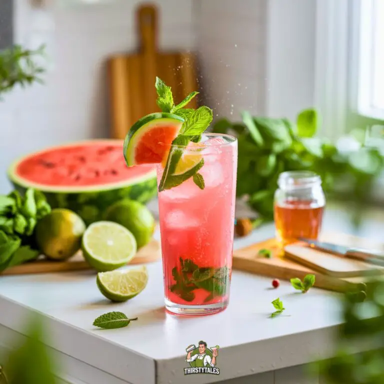 Watermelon Herbal Infusion Mocktail Recipe