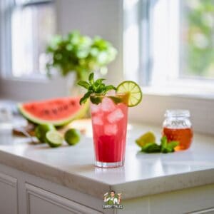 Watermelon Lime Twist Mocktail Recipe