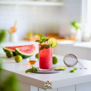Watermelon Lime Zest Mocktail Recipe