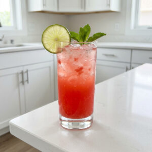Watermelon Limeade Mocktail Recipe