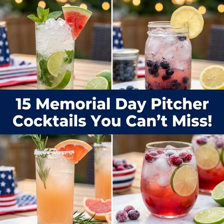 15 Memorial Day Pitcher Cocktails You Can't Miss!