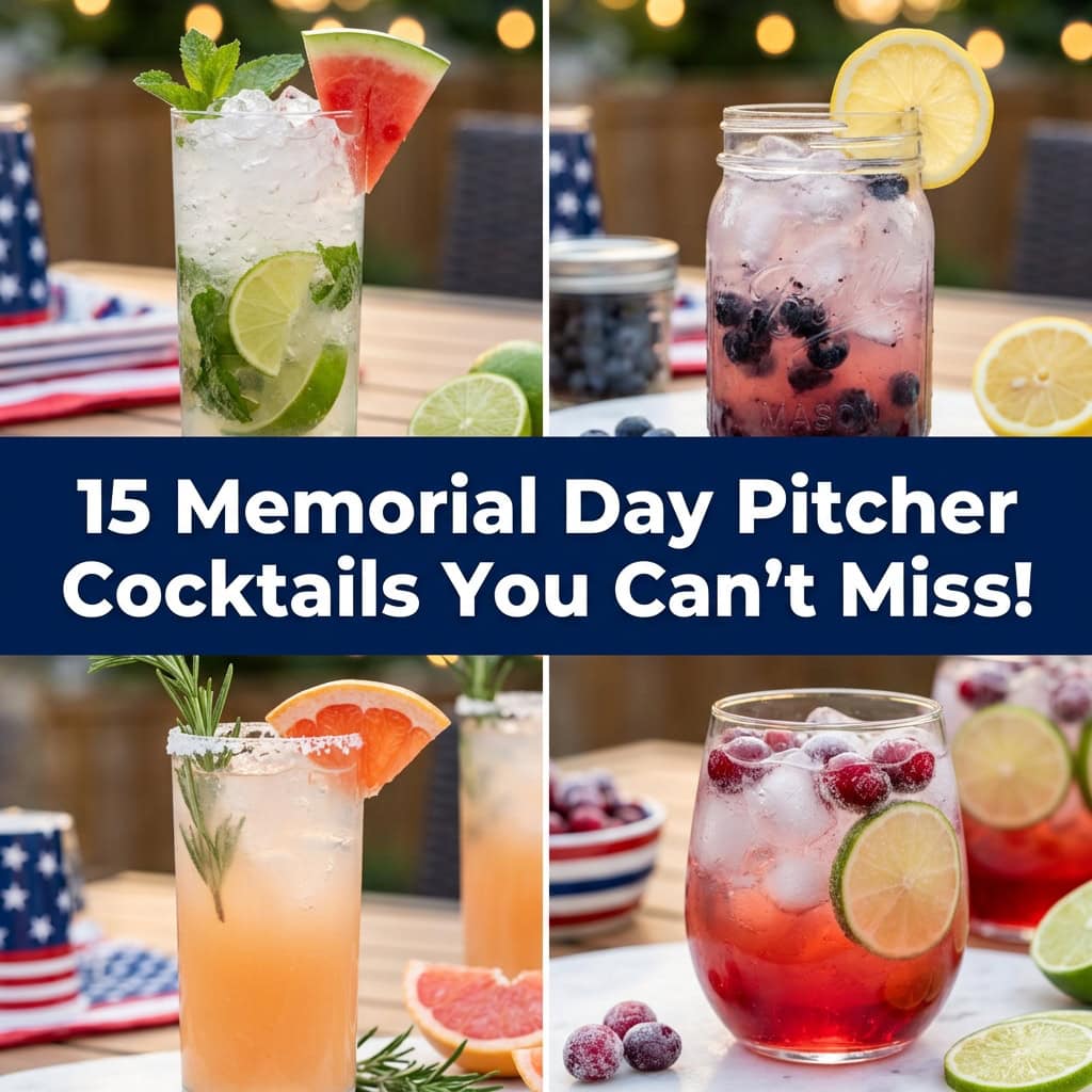 15 Memorial Day Pitcher Cocktails You Can't Miss!