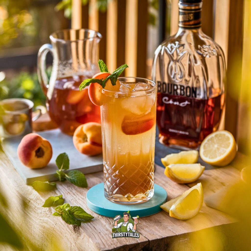 Apricot Bourbon Iced Tea Cocktail Recipe