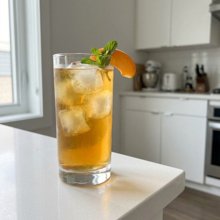 Apricot Bourbon Iced Tea Cocktail Recipe