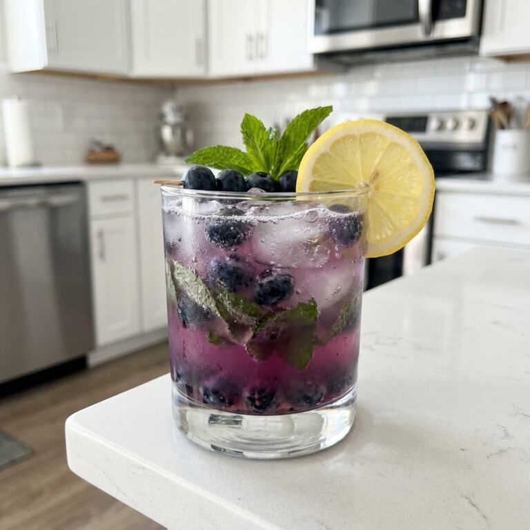 Blueberry Gin Smash Cocktail Recipe