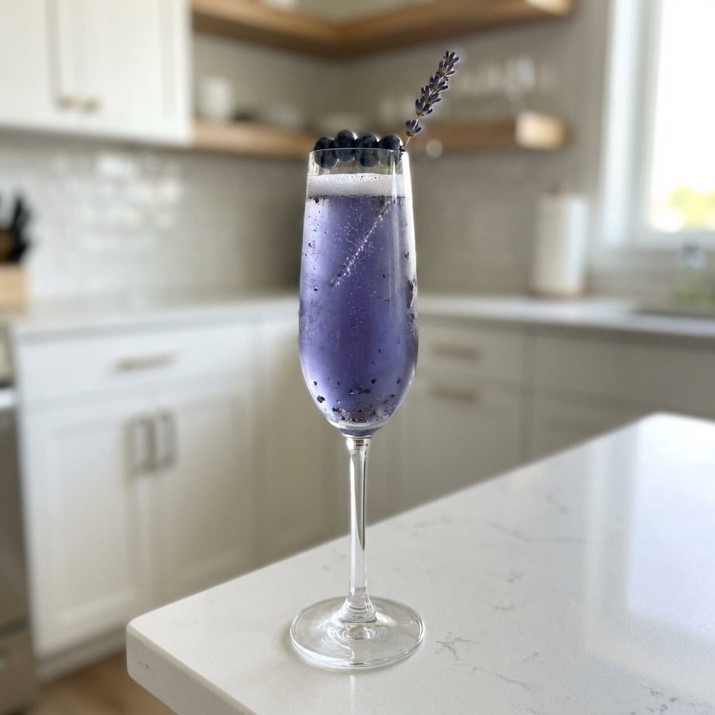 Blueberry Lavender Fizz Cocktail Recipe