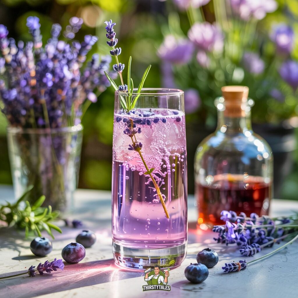 Blueberry Lavender Fizz Cocktail Recipe