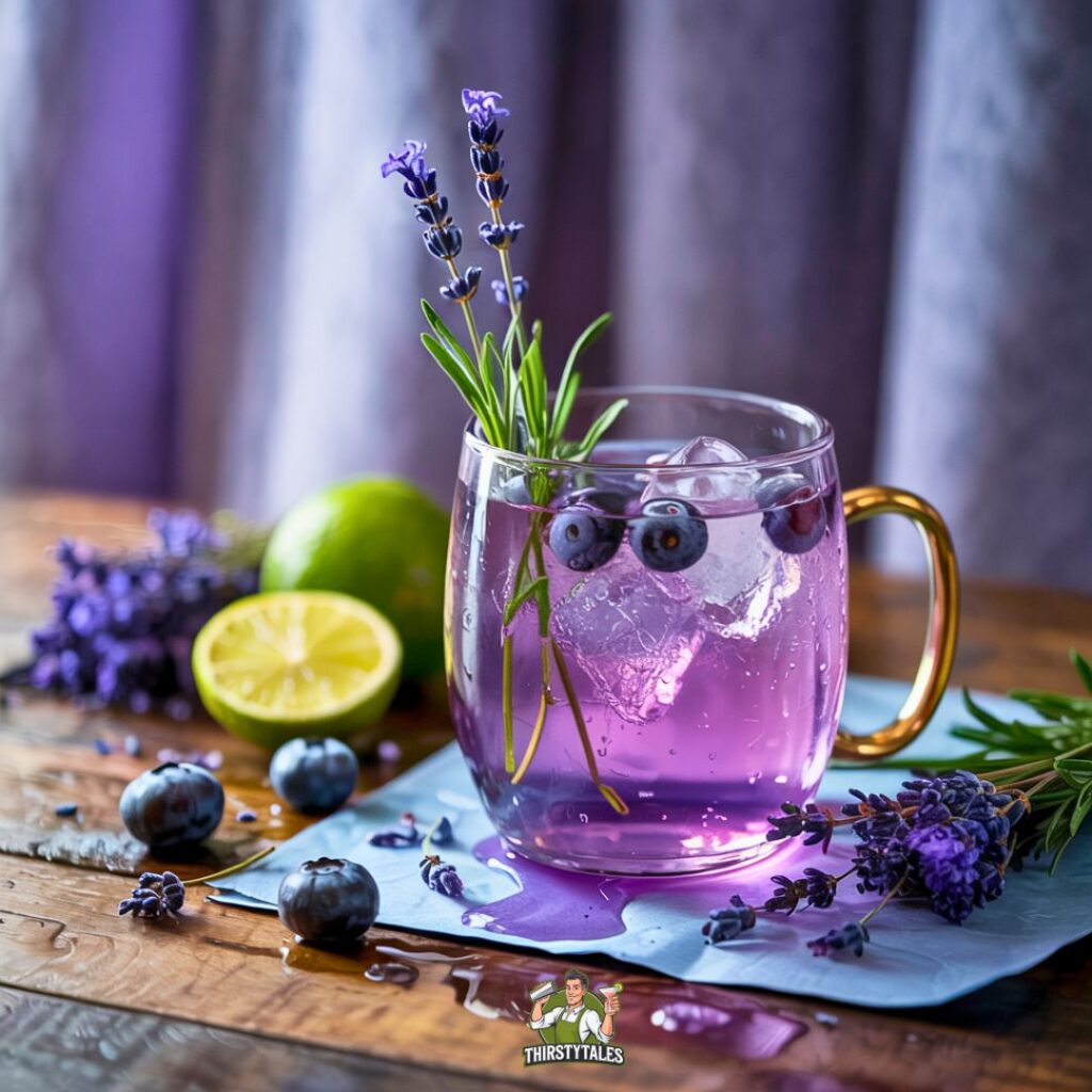 Blueberry Lavender Mule Cocktail Recipe
