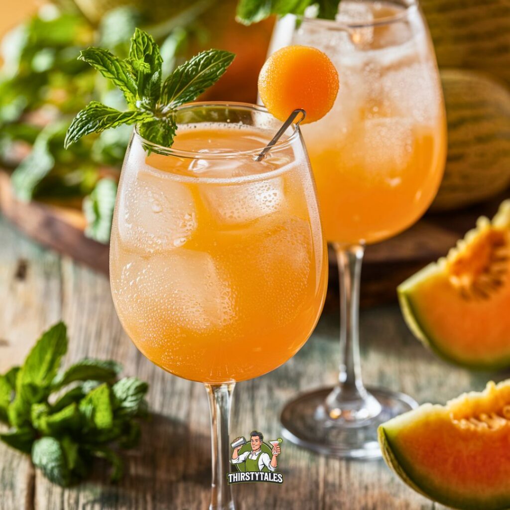 Cantaloupe Spritz Cocktail Recipe