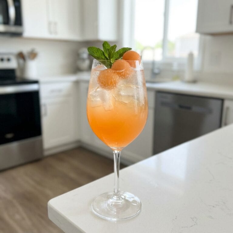 Cantaloupe Spritz Cocktail Recipe