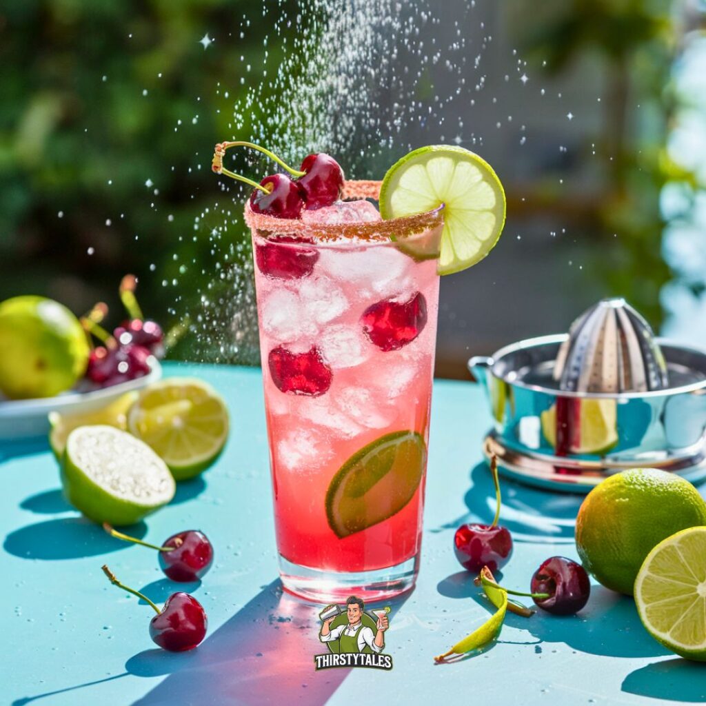 Cherry Limeade Fizz Cocktail Recipe