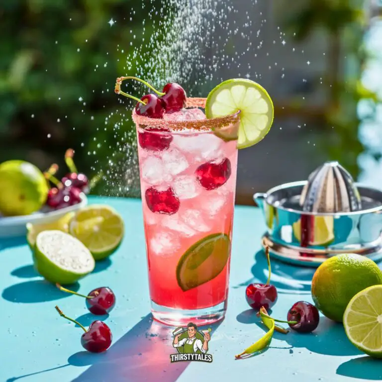 Cherry Limeade Fizz Cocktail Recipe
