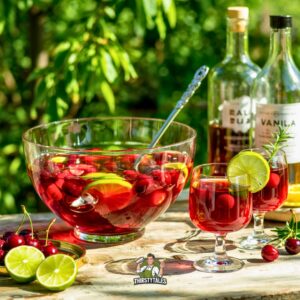 Cherry Vanilla Rum Punch Cocktail Recipe