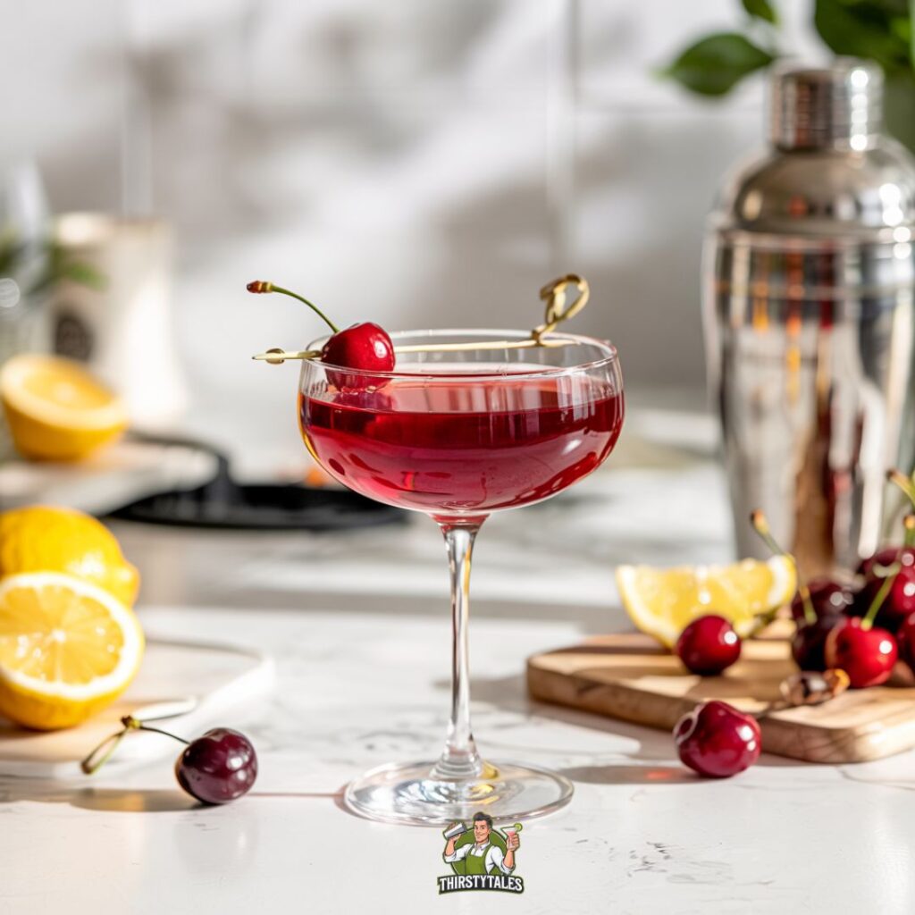 Cherry Vodka Sour Cocktail Recipe