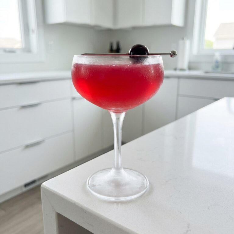 Cherry Vodka Sour Cocktail Recipe