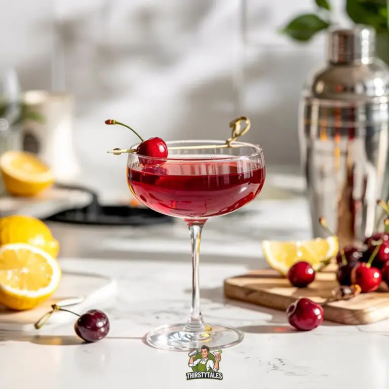 Cherry Vodka Sour Cocktail Recipe