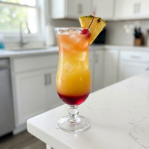 Coconut Rum Sunset Cocktail Recipe