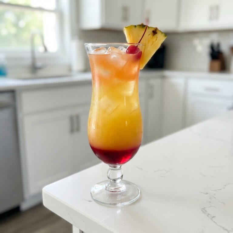 Coconut Rum Sunset Cocktail Recipe