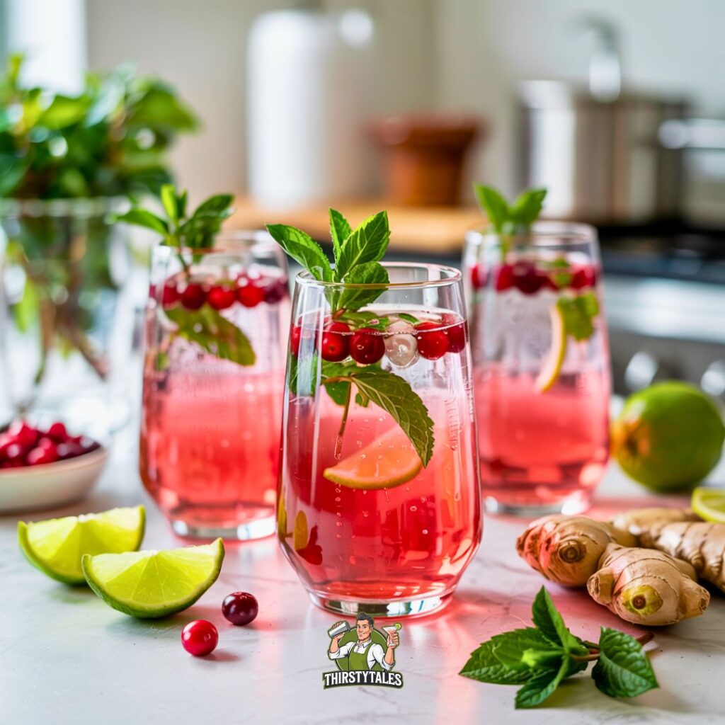 Cranberry Ginger Spritzer Cocktail Recipe