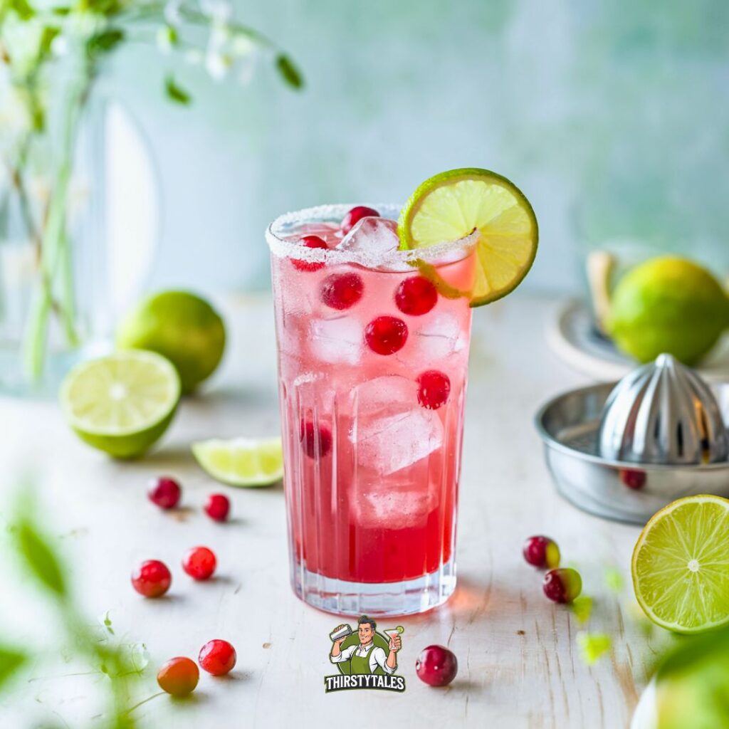 Cranberry Lime Breeze Cocktail Recipe