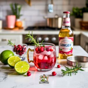 Cranberry Moscow Mule Cocktail Recipe