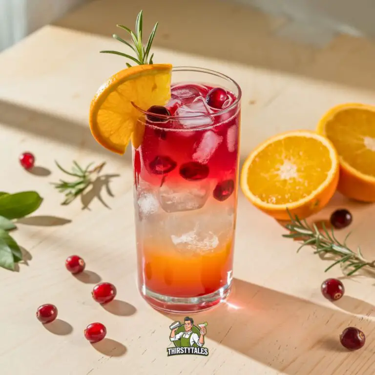 Cranberry Orange Spritzer Cocktail Recipe