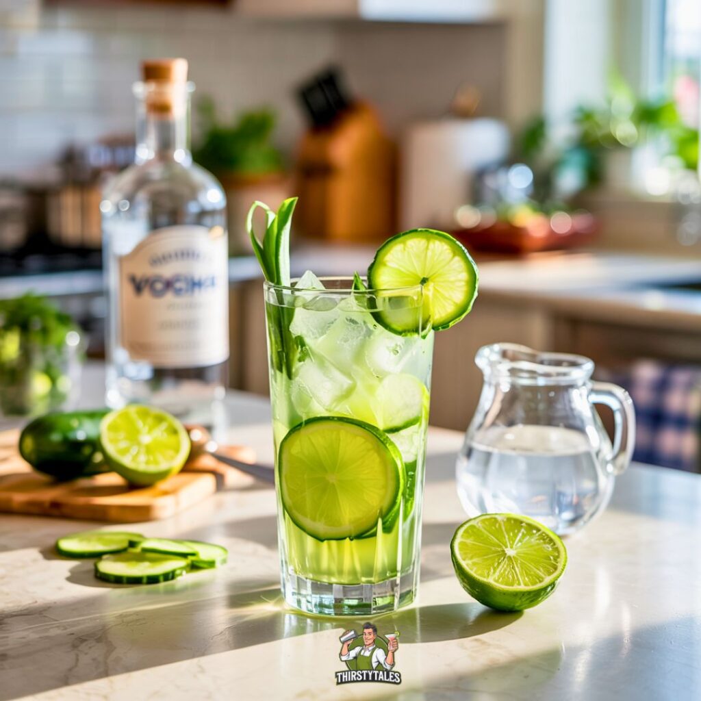 Cucumber Lime Cooler Cocktail Recipe
