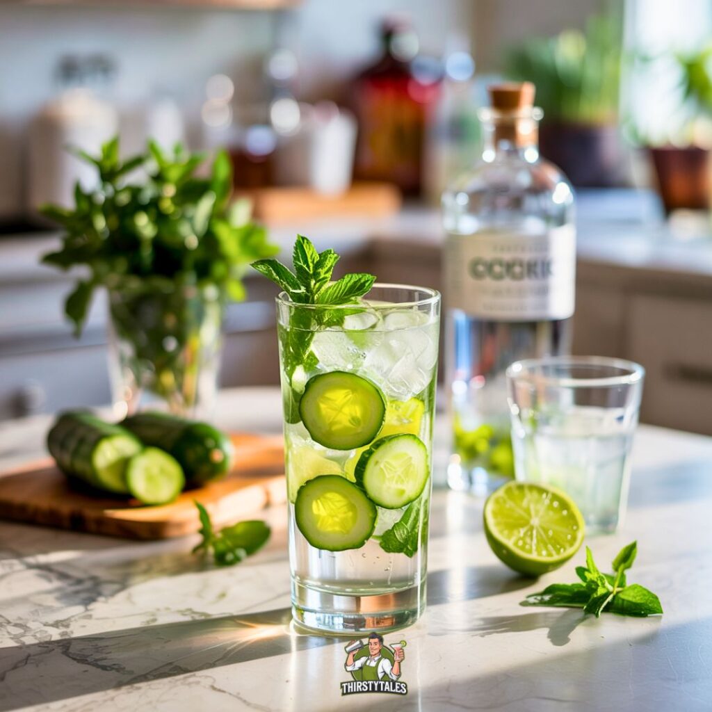 Cucumber Mint Cooler Cockatil Recipe