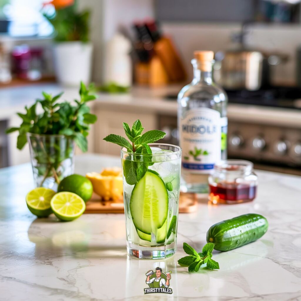 Cucumber Vodka Refresher Cocktail Recipe