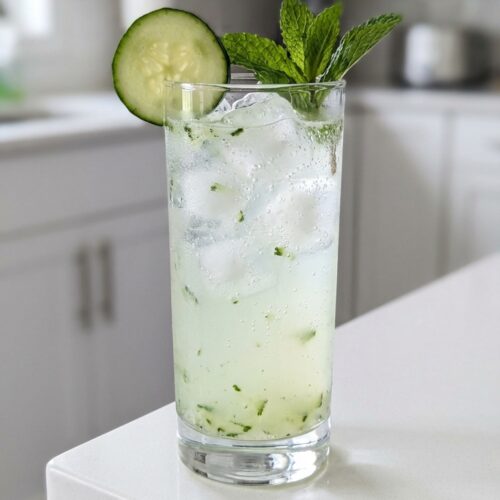 Cucumber Vodka Refresher Cocktail Recipe