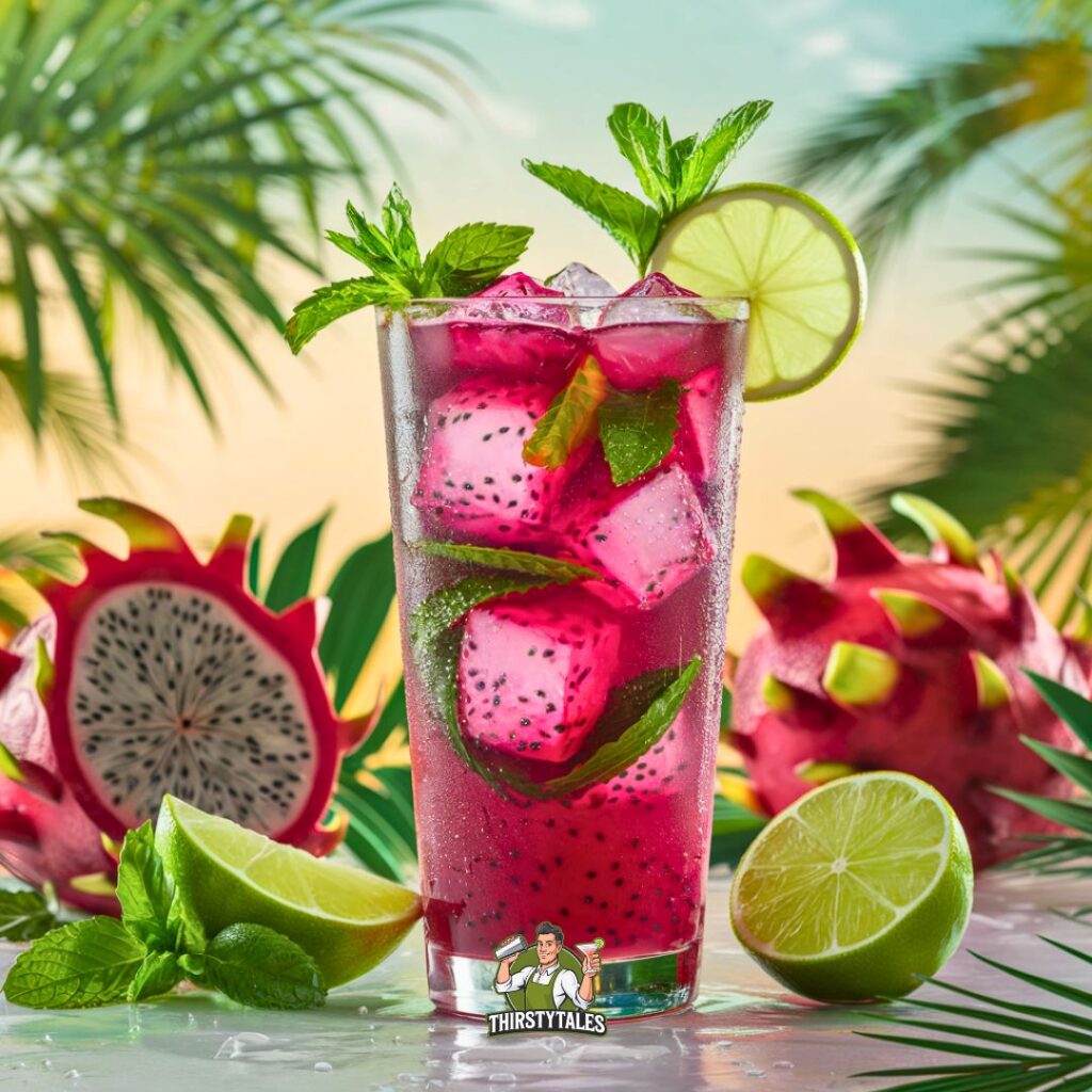 Dragonfruit Mojito Cocktail Recipe