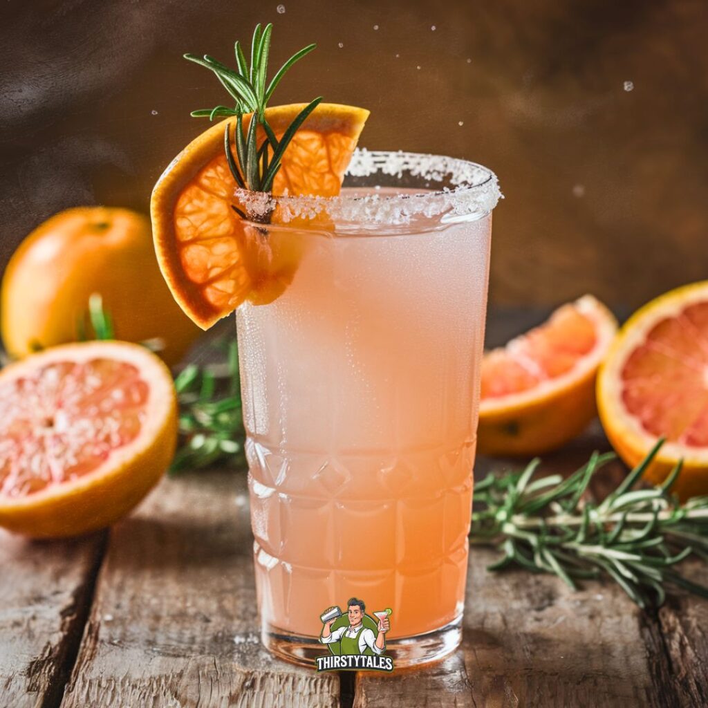 Grapefruit Rosemary Paloma Cocktail Recipe