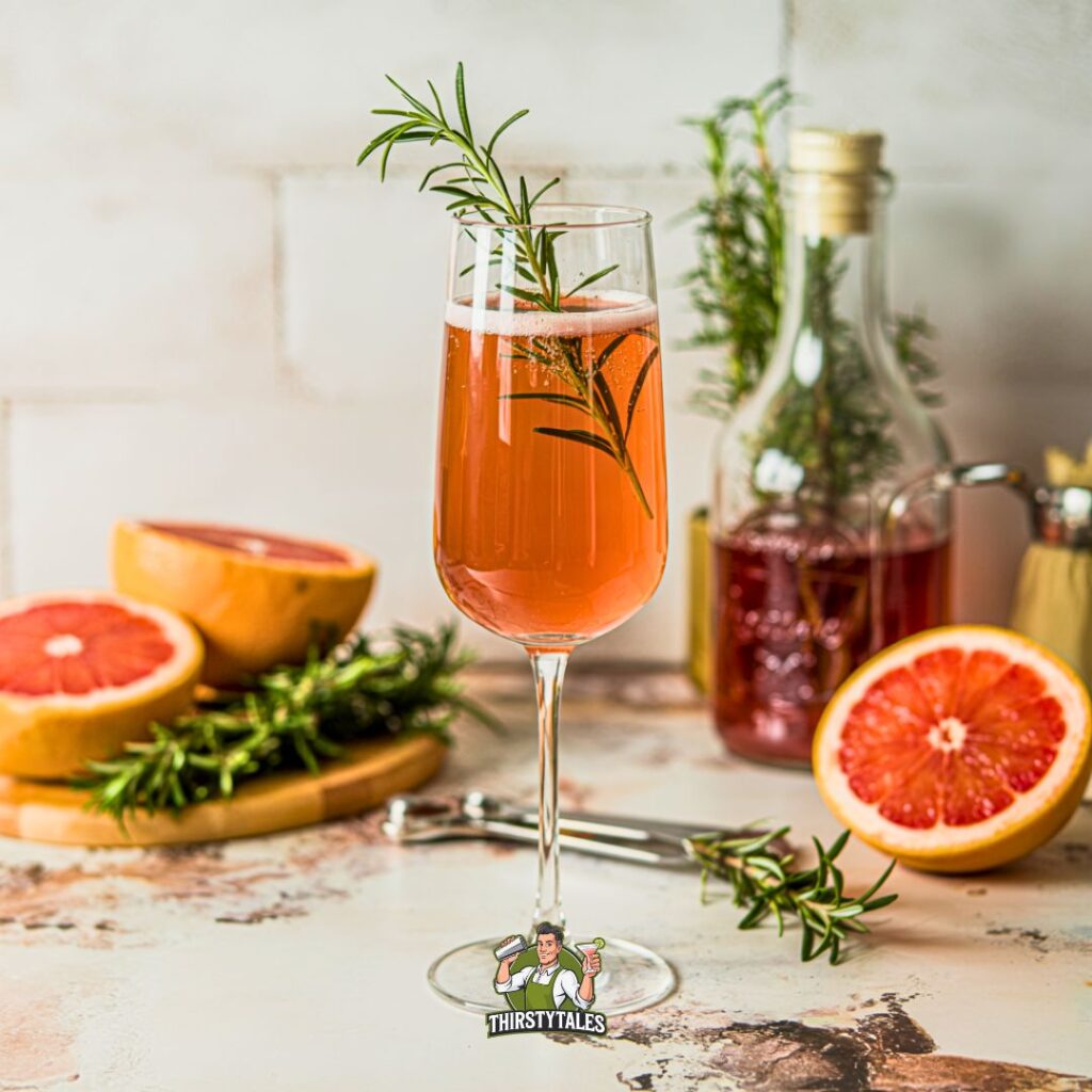 Grapefruit Rosemary Sparkler Cocktail Recipe