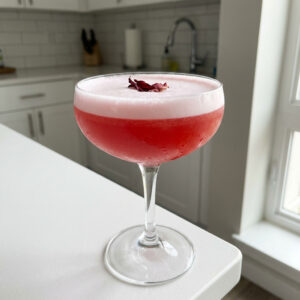 Hibiscus Gin Sour Cocktail Recipe