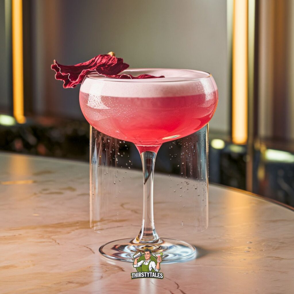 Hibiscus Gin Sour Cocktail Recipe