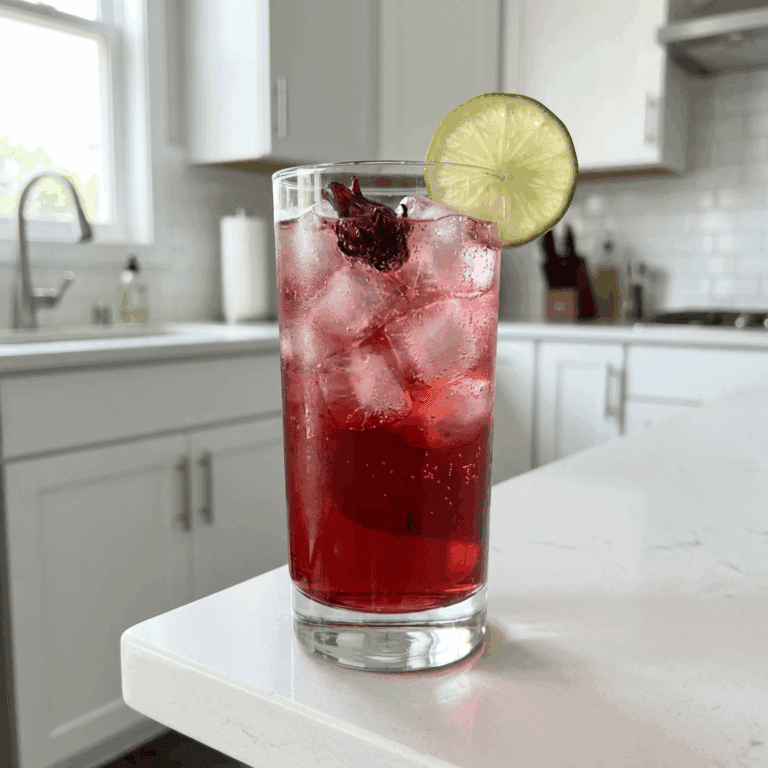 Hibiscus Tequila Tonic Cocktail Recipe