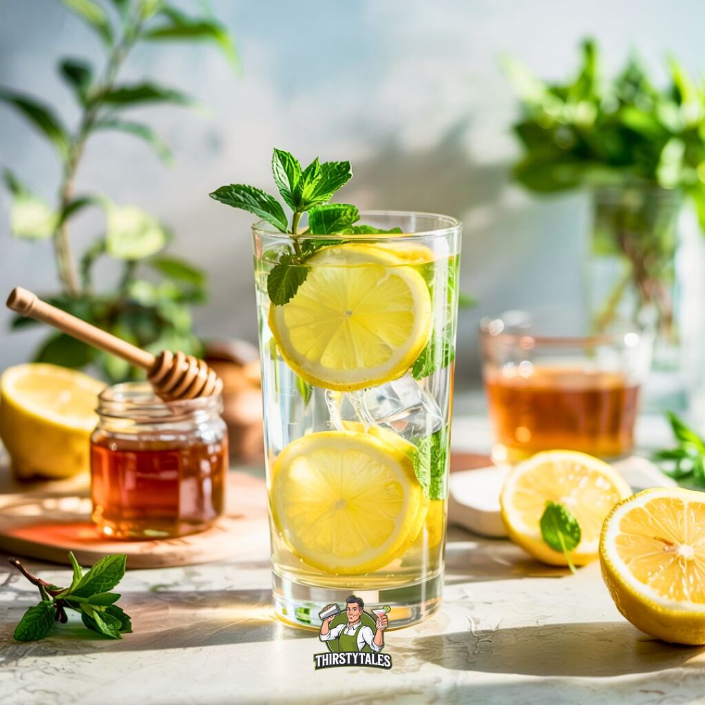Honey Lemonade Gin Fizz Cocktail Recipe