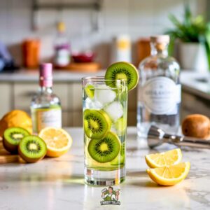 Kiwi Elderflower Collins Cocktail Recipe