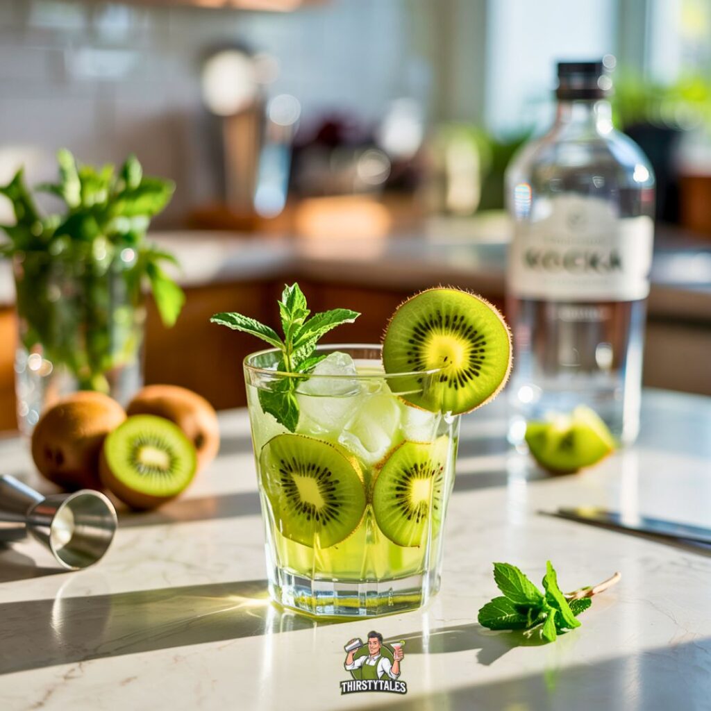 Kiwi Mint Smash Cockatil Recipe