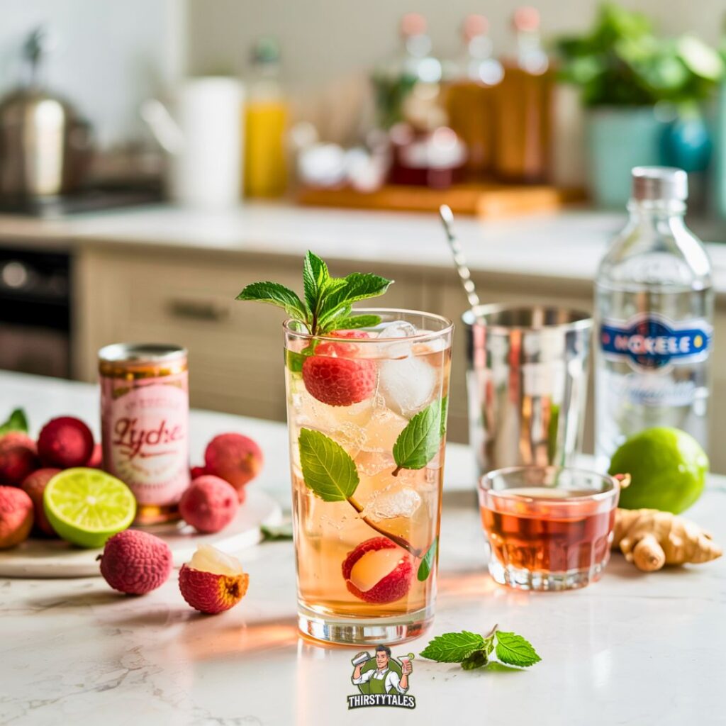 Lychee Ginger Fizz Cockatil Recipe