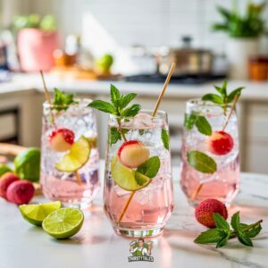Lychee Mint Cooler Mocktail Recipe